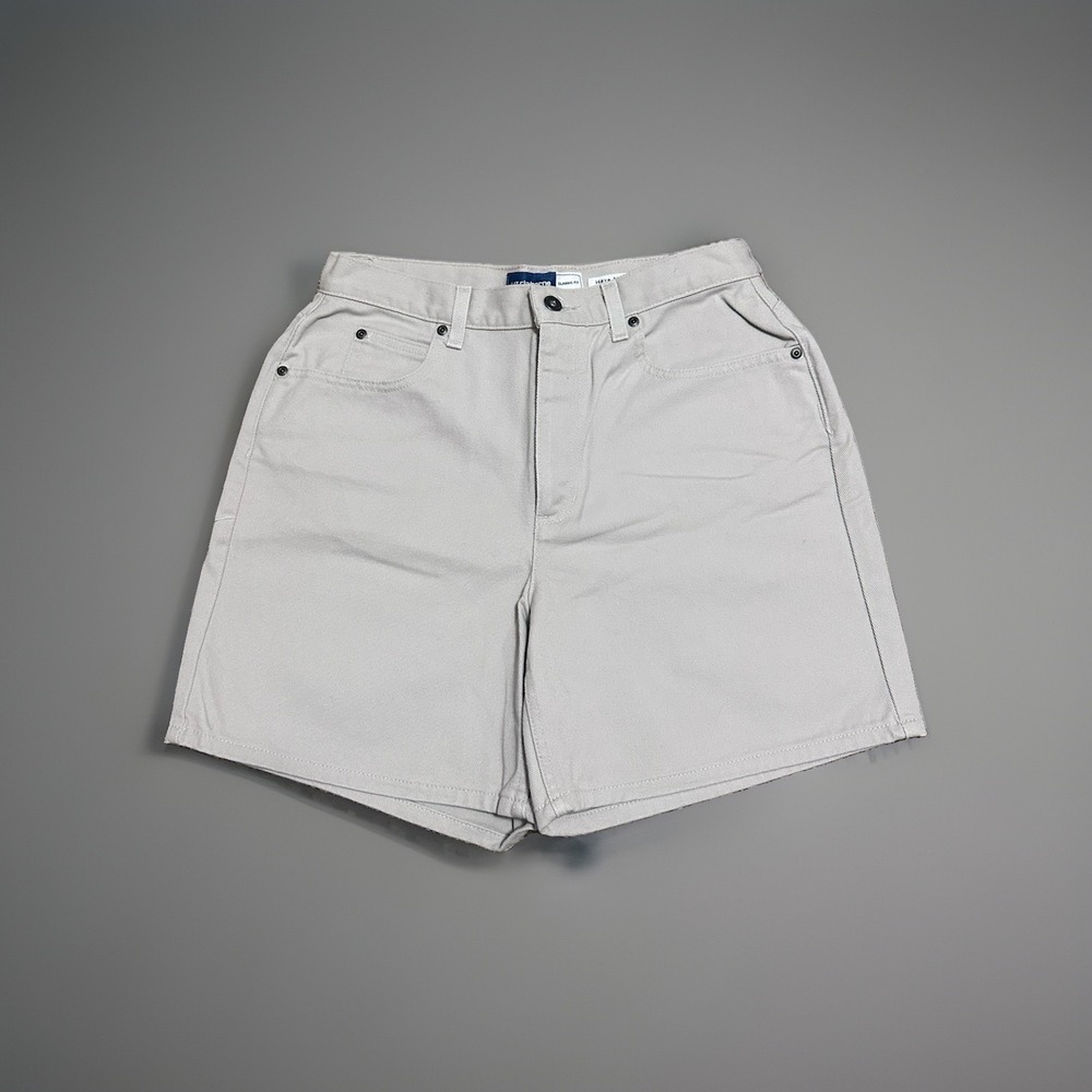 Liz‎ Claiborne Classic Fit Women's Shorts Size 12 Beige Khaki Cotton Casual